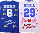バスケットボール結婚式・お祝いユニフォームコーデ