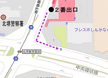 新金岡駅からの道案内-1